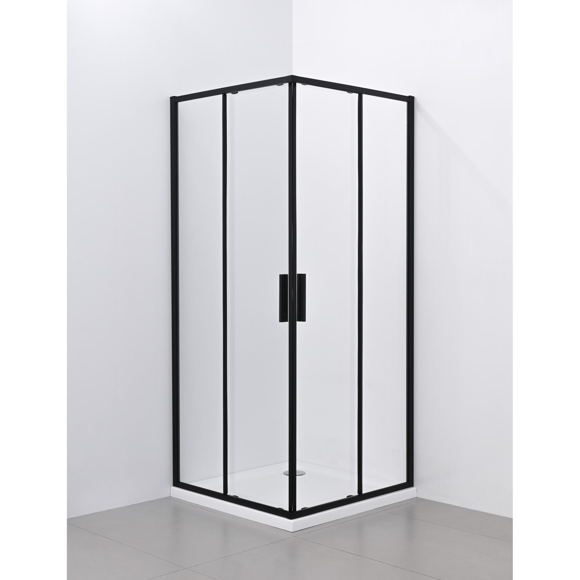 NOKS Paravan 5006B providno staklo 90x90x195 Black