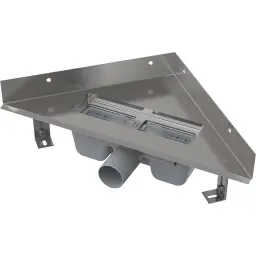 Alca Inox TUS tuš kanalica UGAONA Inox BEZ RESETKE ARZ1