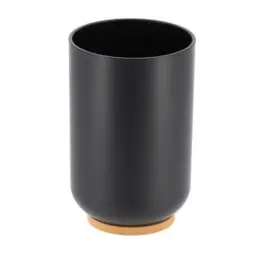 Tendance Čaša fano poliresin/bambus, crna