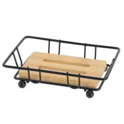 Tendance Držač sapuna 3,2x12,5x8,5 cm bambus mat crna