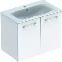 Geberit Selnova Square Komplet ugradni Umivaonik sa uskom ivicom sa ormarićem dvoje vrata beli sjaj 80cm 501.256.00.1