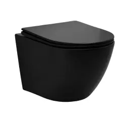 Kappa Omega WC šolja konzolna 49 Black Rimless