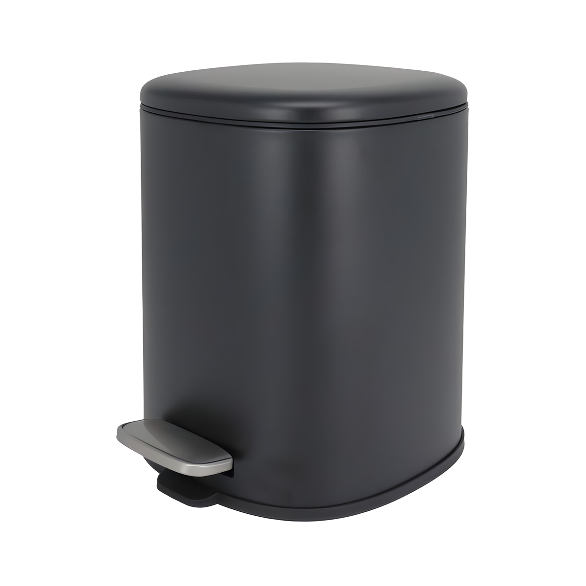 Kanta za otpatke COPEN 5L sa soft close poklopcem matt black square C-07-005-SMB