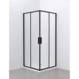 NOKS Paravan 5006B providno staklo 80x80x195 Black