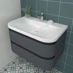 Kolpa ormarić sa umivaonikom Vittoria OUV 80cm Dark Grey 546190