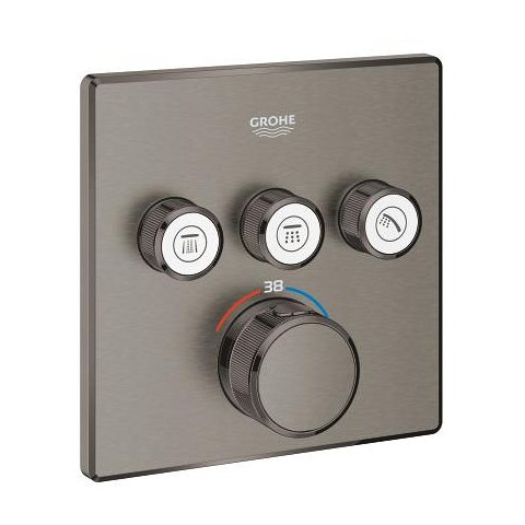 Grohe Grohtherm Smartcontrol Termostatski Mešač 3 Izliva Brushed Hard Graphite 29126AL0