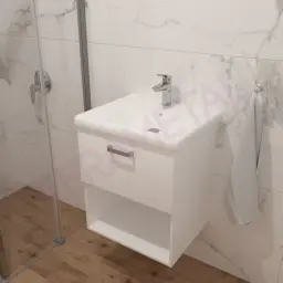 Kolpa ormarić sa umivaonikom i fiokom Evelin OUE II 55cm White 562050