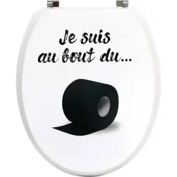 Tendance Wc daska mdf sa met. okovima 37,5x46cm nerdj čelik au bout du rouleau