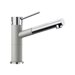 Blanco ALTA-S Compact silgranit biserno siva-HROM HD SLAVINA 520730 sa izvlačnim tušem