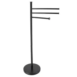 Tendance Samostojeci držač peškira sa 3 precke metal crna