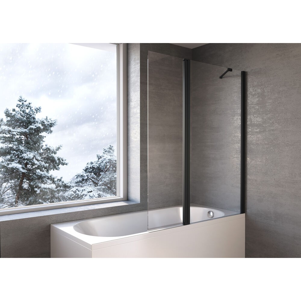 Kolpa Andromeda Tuš paravan BS 120-UNI B/1-2P Black 517780
