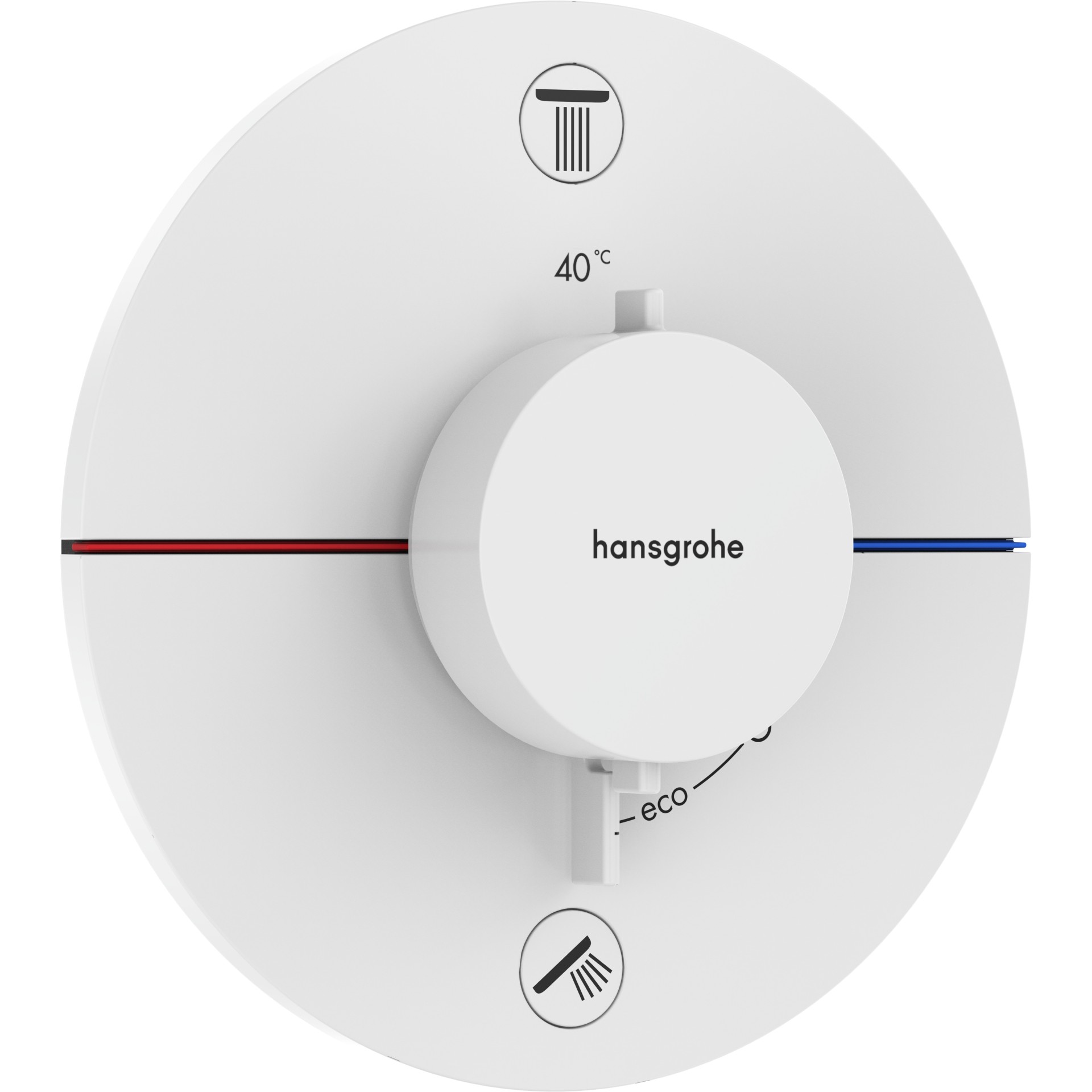 Hansgrohe ShowerSelect Comfort E mešač termostatski za skrivenu ugradnju 2 funkcije Matt White 15554700