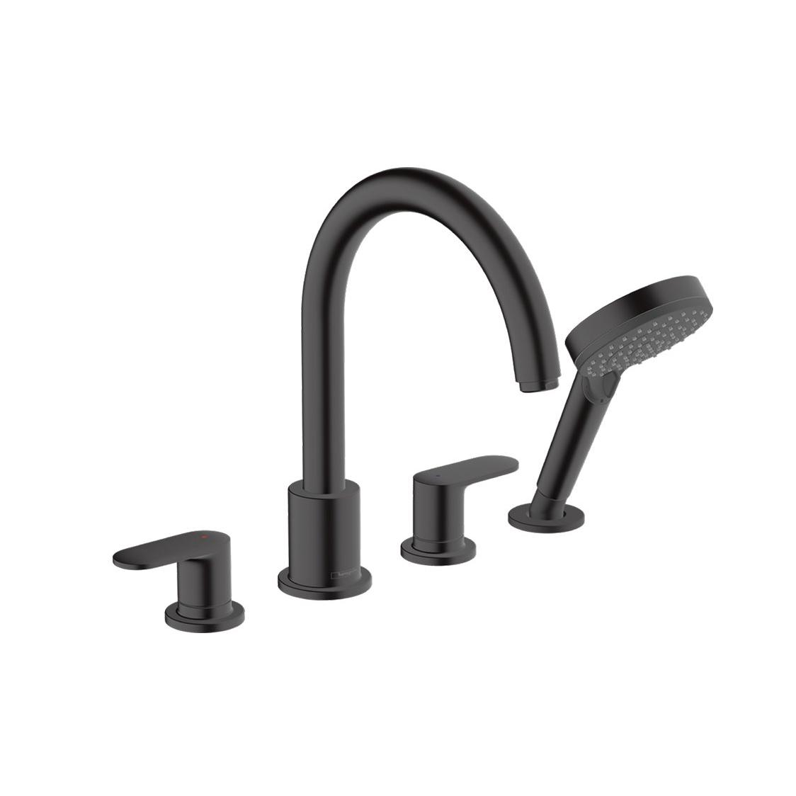 Hansgrohe Vernis Blend ugradna za kadu na 4 rupe matt black 71456670