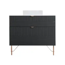 Pino Art Line Ormarić sa okruglim umivaonikom 90 Compact Antracit 1101ANT