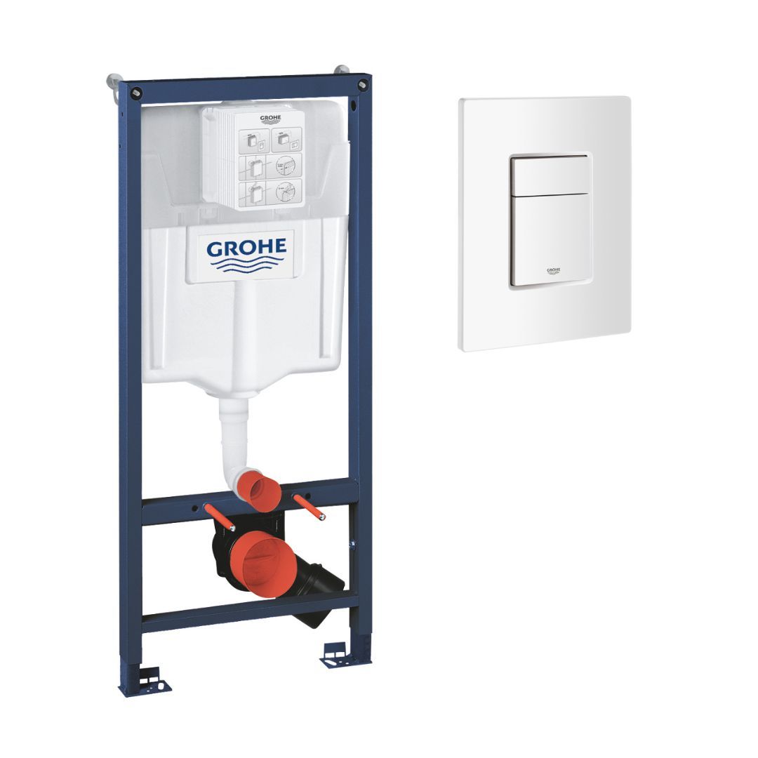 Grohe ugradni vodokotlić 38772001WH sa belom tipkom