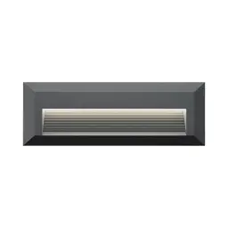 Braytron LED Zidna Svetiljka Pravougaona 3W Sivi CCT IP65 BG38-01982
