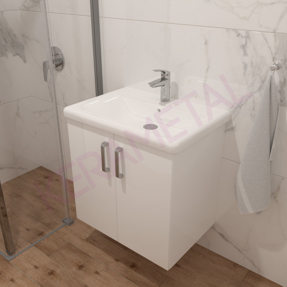 Kolpa ormarić sa umivaonikom Evelin OUE 65cm White 573800
