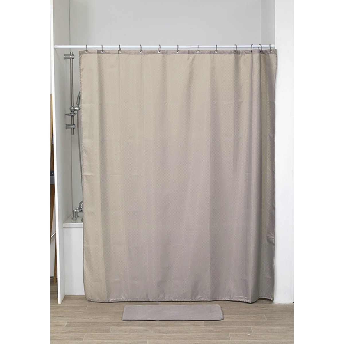 Tendance Zavesa za kadu 180X200CM DIAMONDS poliester Taupe 1211165