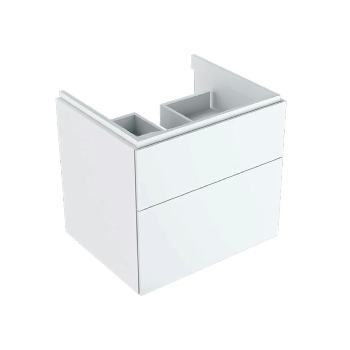 Geberit ormarić za lavabo 580x530x462 xeno2 2 Fioke belo Sjaj 500.506.01.1