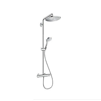 Hansgrohe croma select s 280 termostatski usponski tuš ecosmart polished gold optic 26891990