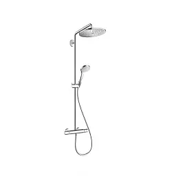 Hansgrohe croma select s 280 termostatski usponski tuš ecosmart polished gold optic 26891990