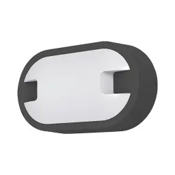 Braytron LED Zidna Svetiljka Elipsa 15W Sivi 6500K IP65 BG38-00932