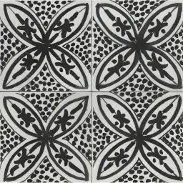 Marazzi Memoria Decor Tappeto 3 Nero Lux 15x15cm MANP