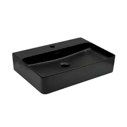 Minotti Lavabo nadgradni 600x425x135 sa otvorom za slavinu mat crni 7002CM