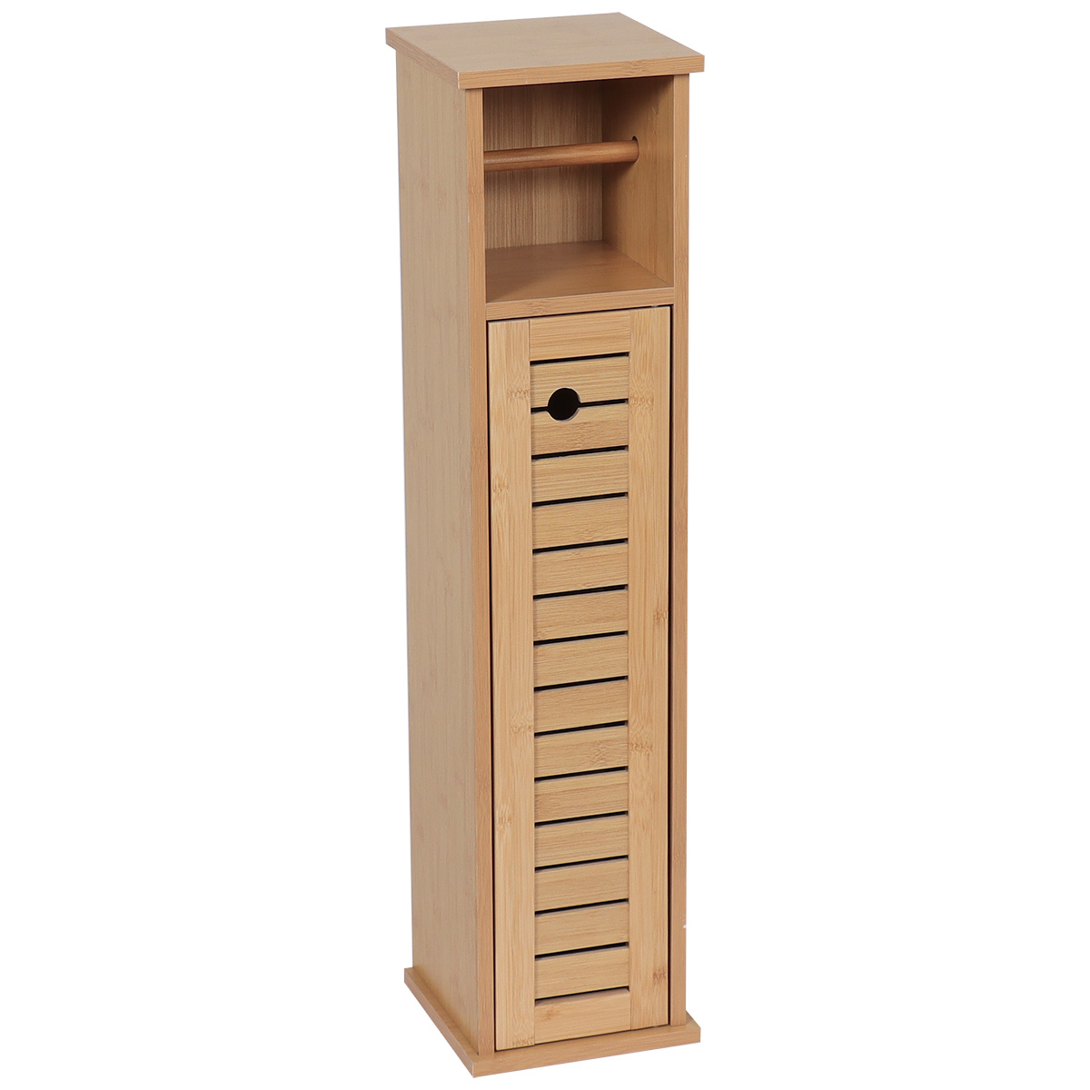 Tendance Držač toalet papira sa ostavom TRINIDAD 18X18X75CM MDF BAMBOO 9912764