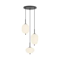 Braytron Visilica 3-Glava E14 Opal/Crni BV01-00106