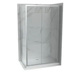 COPEN ATLAS Stakleni paravan PRO 1400×1950 hrom, staklo 6mm providno C-02-431400