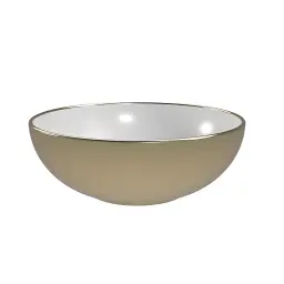 Copen nadgradni lavabo 415x415x155 zlatno beli C-15-202