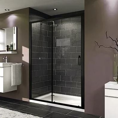 Huppe X1 Black Tuš vrata 120 2D crni H=2000