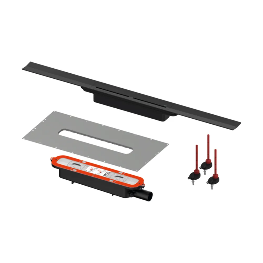 Tece Drainprofile set 1000 crna 641025