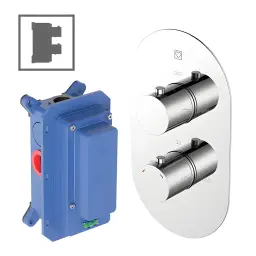 Herz Unitas baterija Fresh F91 za kadu ugradna termostatska 00399