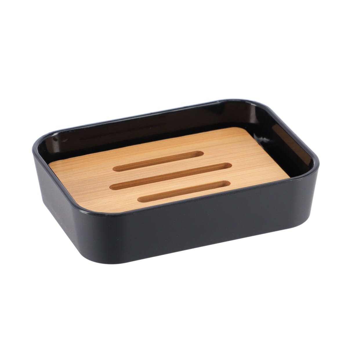 Tendance Posuda za sapun 88X12X28CM ABS BAMBUS Crna 64110103