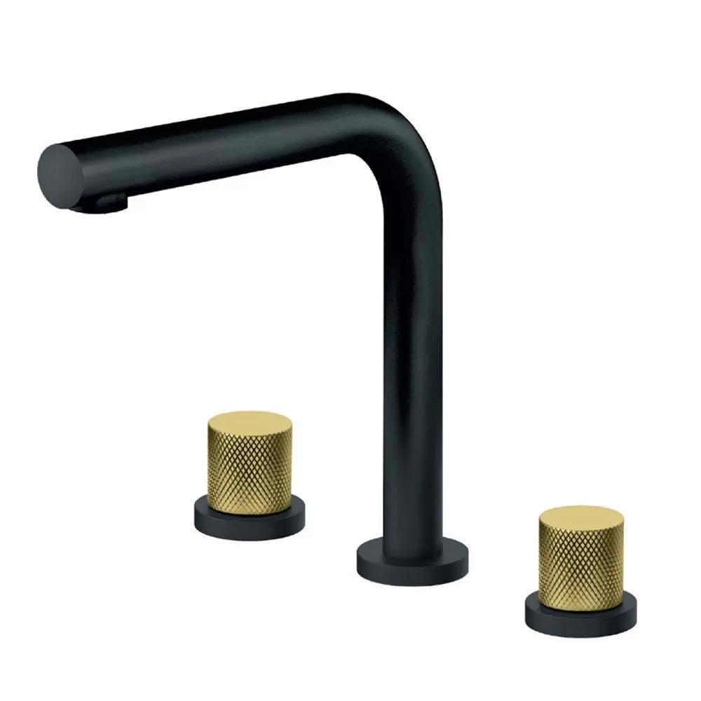 Rosan S2 Black gold podgradna za lavabo dvoručna - Visoka 230309BG