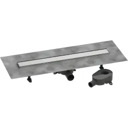 Hansgrohe Raindrain go tuš kanalica set sa rešetkom 700 brushed stainless steel + za ispunu pločicama 56272800