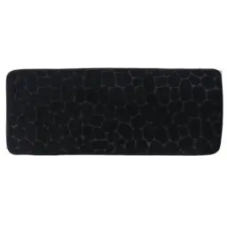 Tendance Tepih za kupatilo pebble 45x120 cm memorijska pena mikrofiber crna