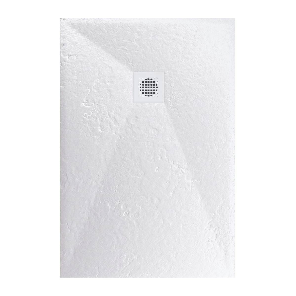 Astral Lithos Tuš kada 120x80 - Liveni mermer Bela