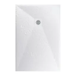 Astral Lithos Tuš kada 120x80 - Liveni mermer Bela