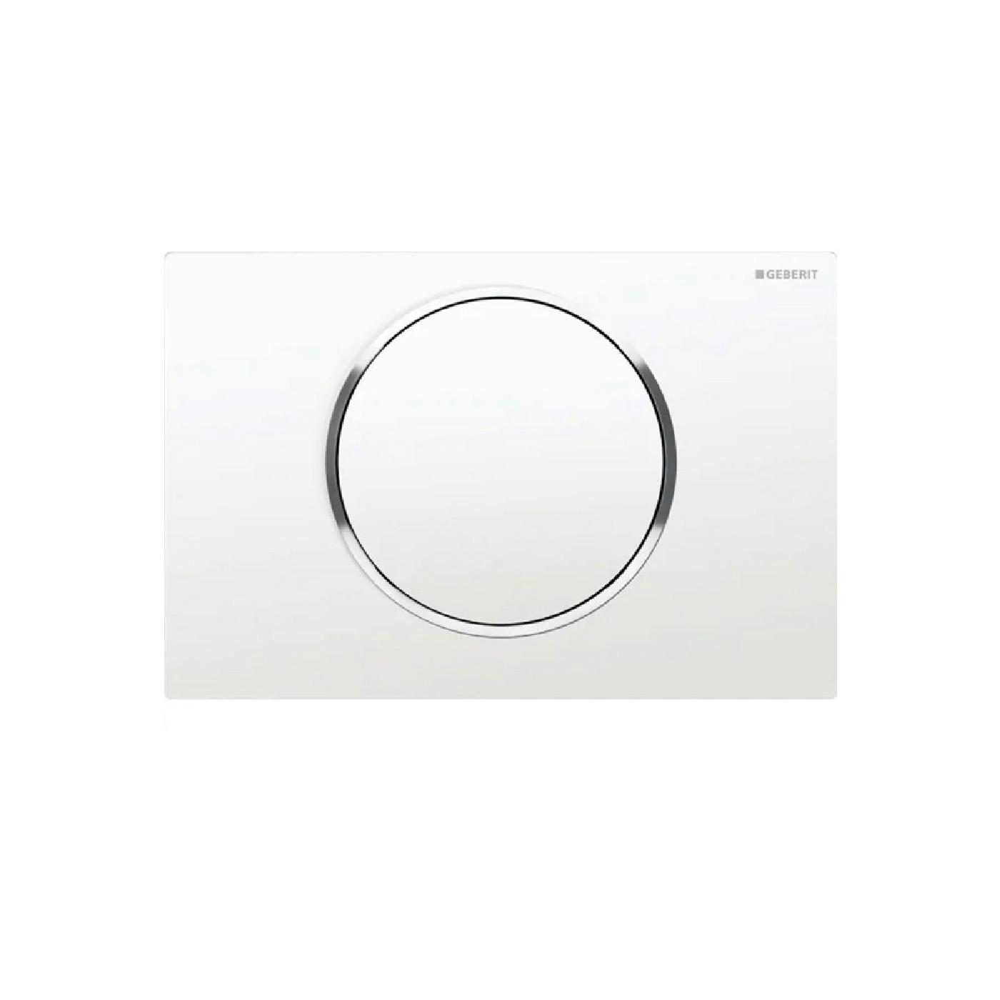Geberit tipka Sigma 10 Bela/sjajna hrom/bela 115.758.KJ.5
