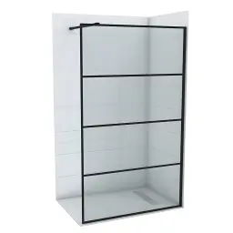 COPEN MONTE Walk-in 800×2000 crni mat ram 8mm staklo C-02-SB80