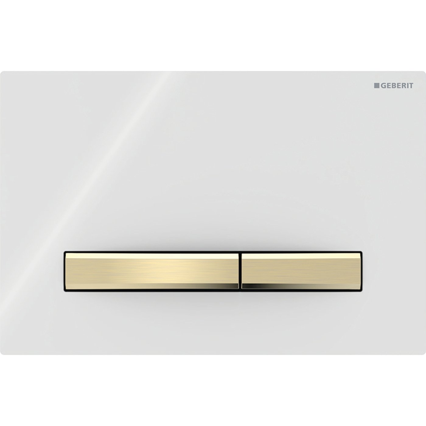 Geberit tipka Sigma50 bela/mesing 115.672.11.2