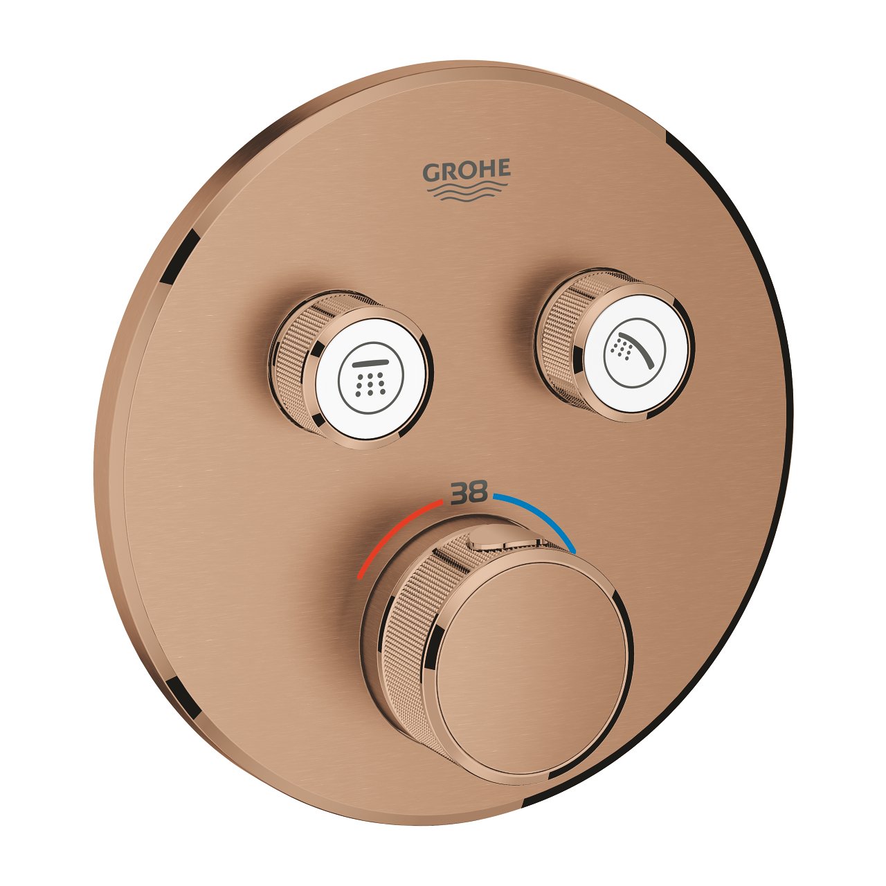 Grohe Grohtherm Smartcontrol Round Termostatski Mešač Sa 2 Funkcije Brushed Warm Sunset 29119DL0