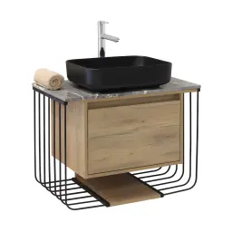 Minotti Toaletni ormarić nadgradna ploča i lavabo MD-800-123