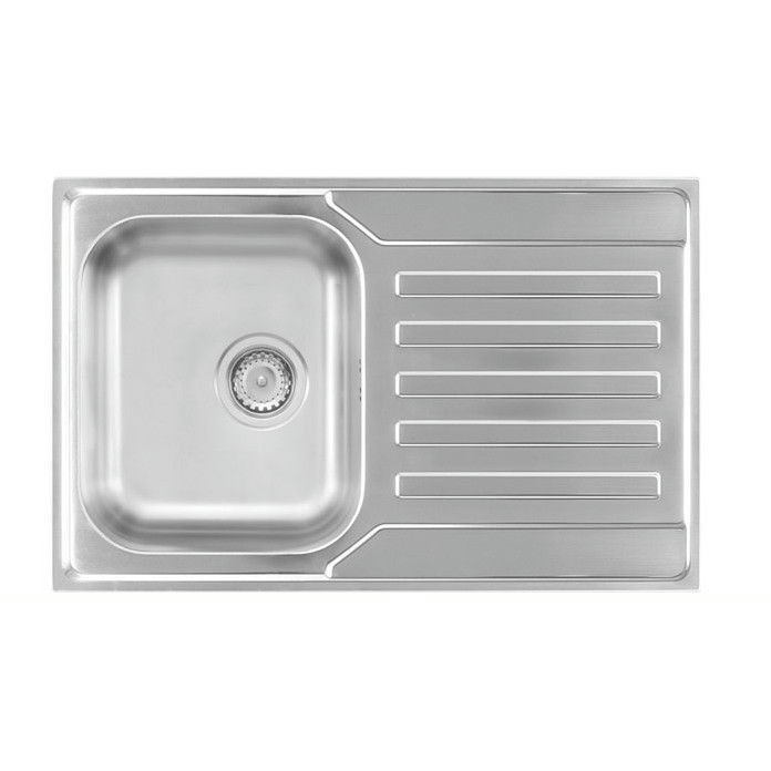 Metalac Nera 1D Inox sudopera-univerzalna fi 90 dubina korita 19cm 790 x 500 149770