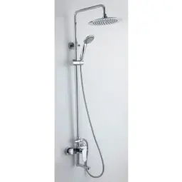 Inter Ceramic Usponski tuš 1f+rucica+slavina azola podesiv 76-114 cm hrom