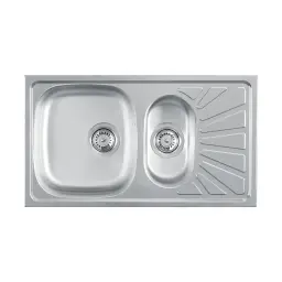 Metalac Luna FLEX 1D Inox sa pomoćnim koritom,fi90 770x435