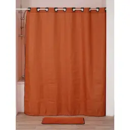 Tendance Zavesa za kadu 180x200 cm narandzasto crna